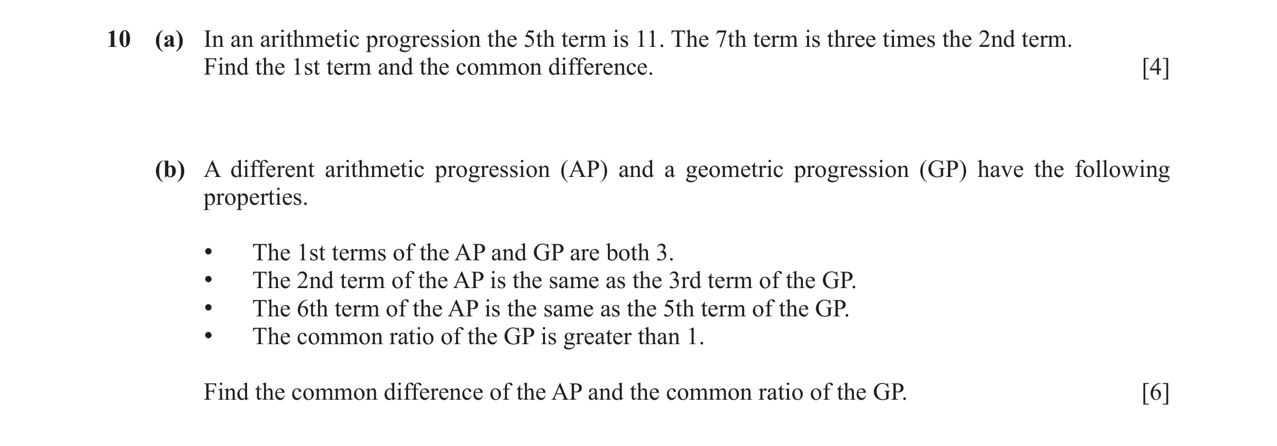 Question 13: (a) In an arithmetic progression the 5th term is 11. The 7th term is three times the 2nd term. Find the 1st term and the common difference.…