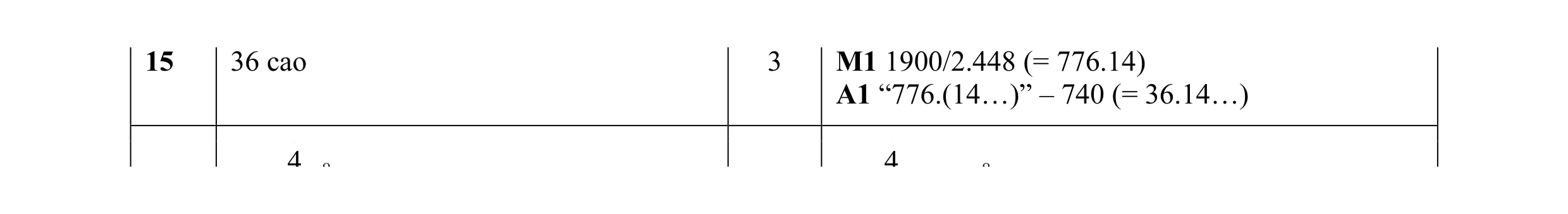 Mark scheme for question 12