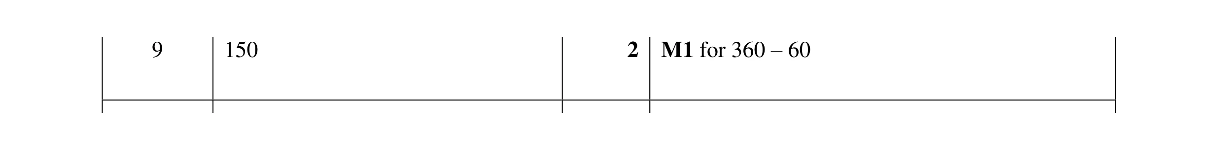 Mark scheme for question 119