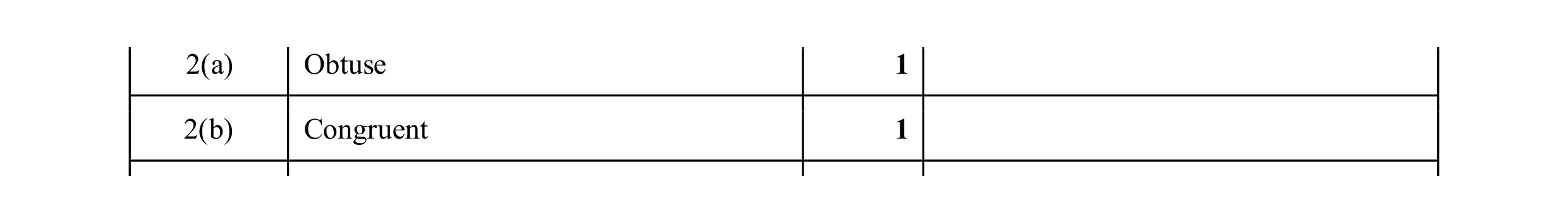 Mark scheme for question 133