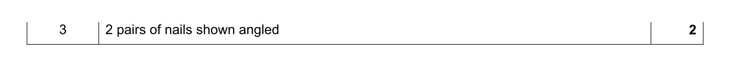 Mark scheme for question 157