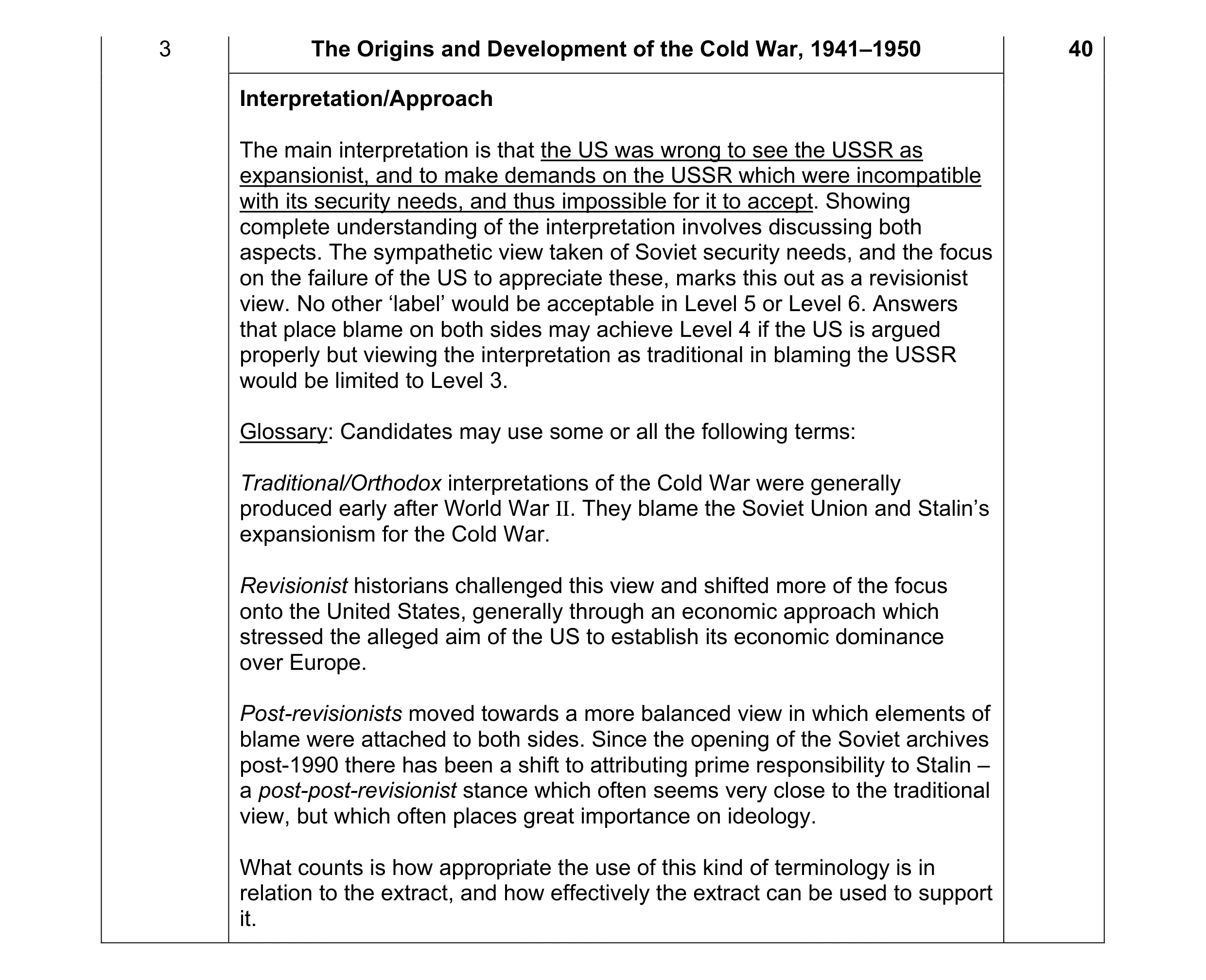 Mark scheme for question 2