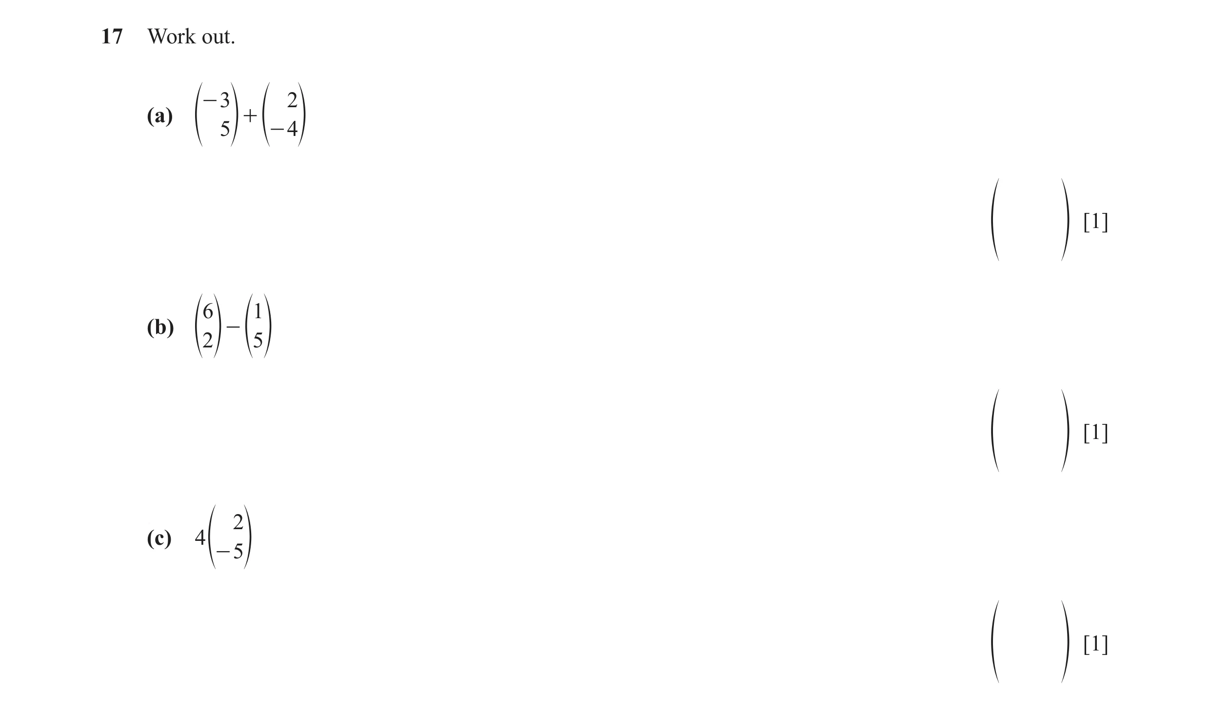 Question 52: Work out. - 3 2 (a) + f 5p f - 4p [1] f p 6 1 (b) - f2p f5p [1] f p 2 (c) 4 f - 5p [1] f p
