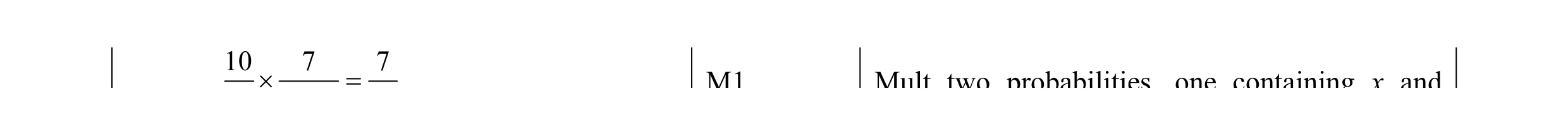 Mark scheme for question 18