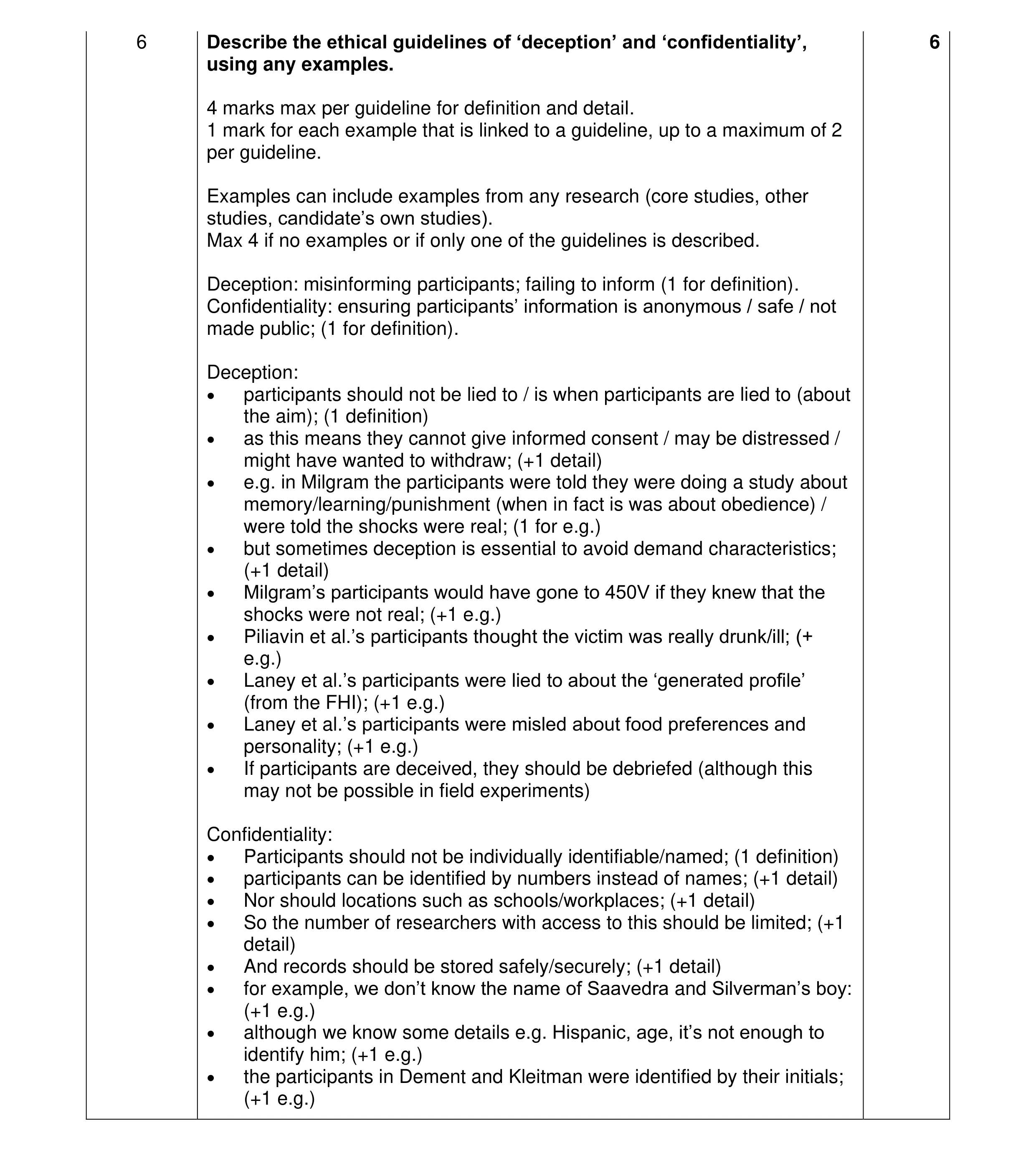 Mark scheme for question 298