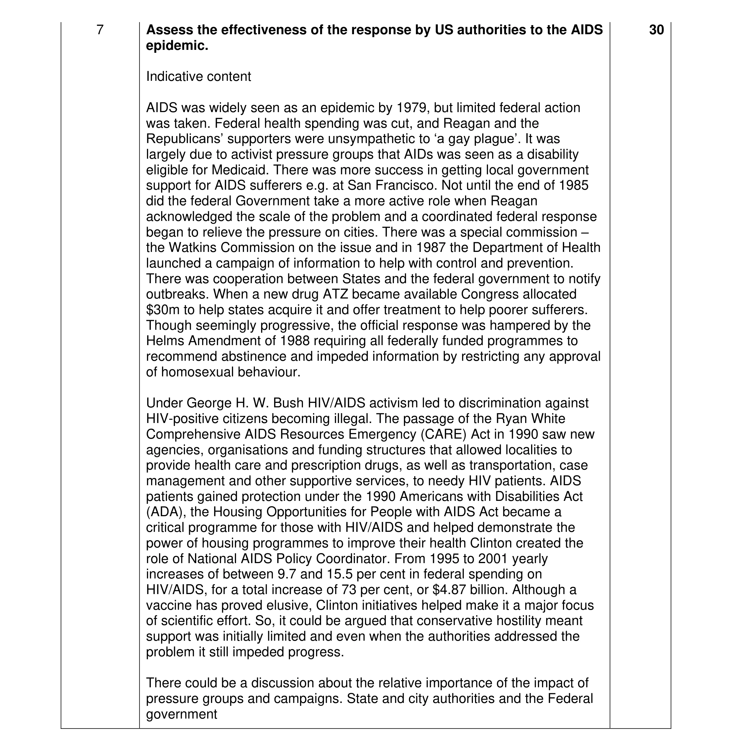 Mark scheme for question 13