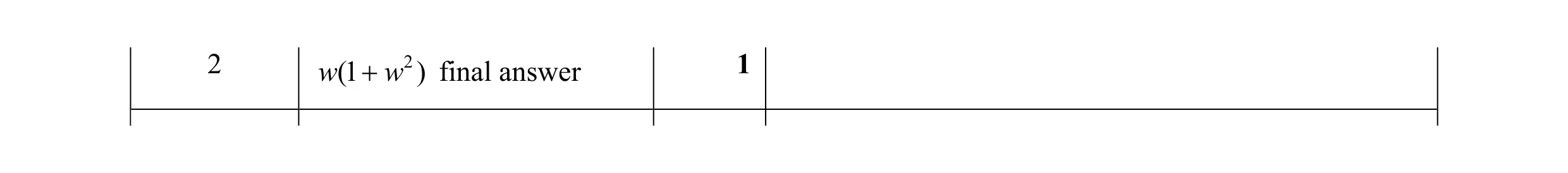 Mark scheme for question 89