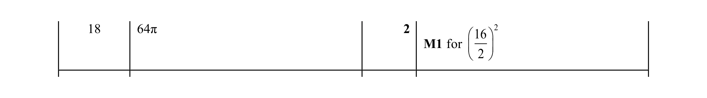 Mark scheme for question 39