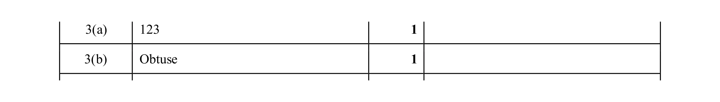 Mark scheme for question 139