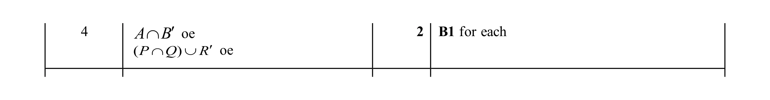 Mark scheme for question 9