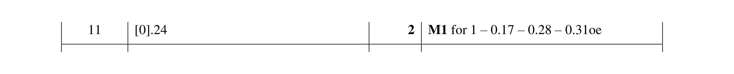 Mark scheme for question 61