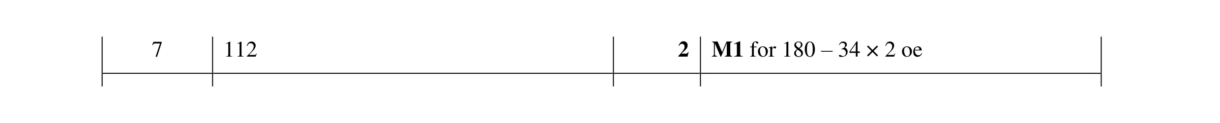 Mark scheme for question 110