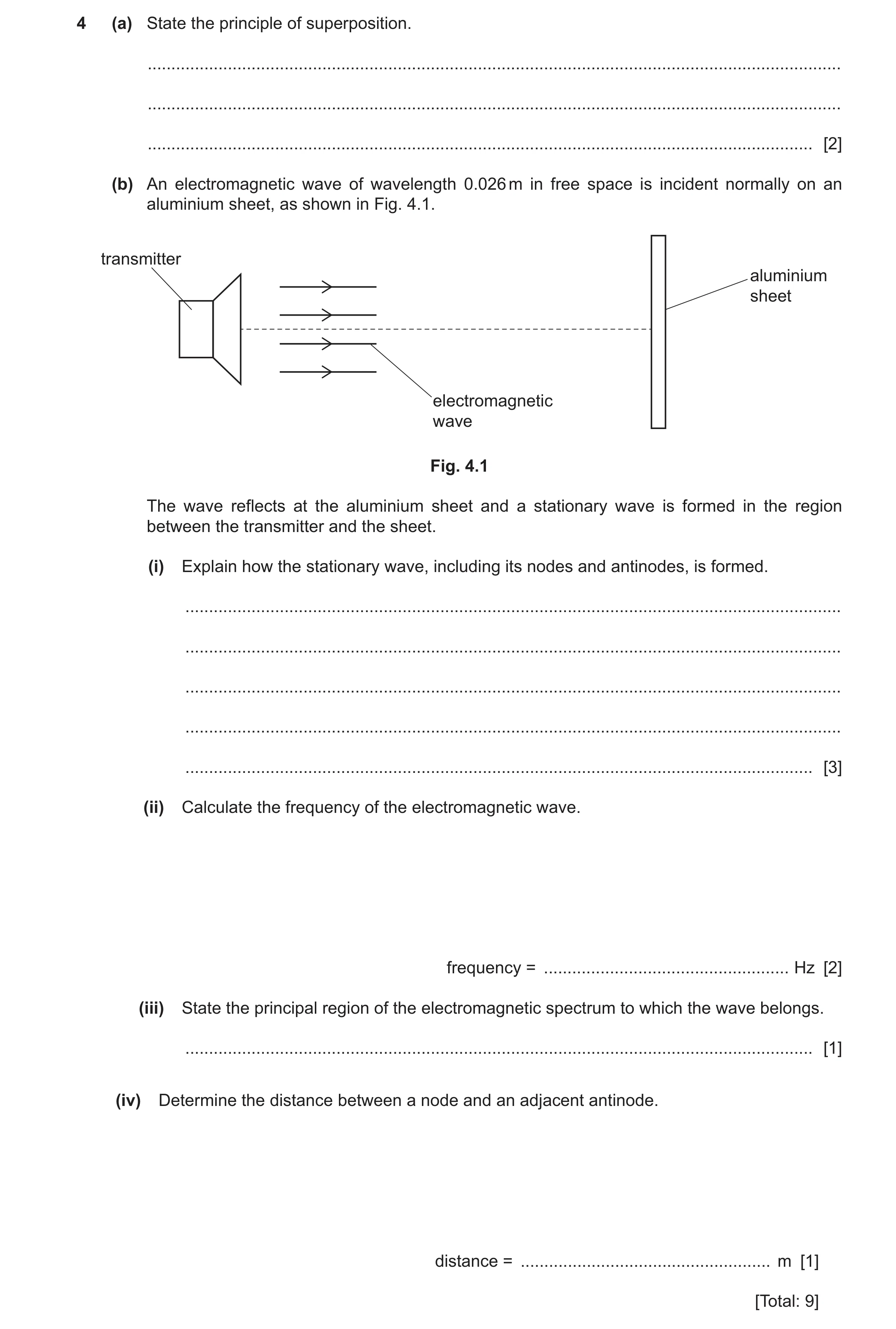 Question 19: (a) State the principle of superposition. .................................................................................................…