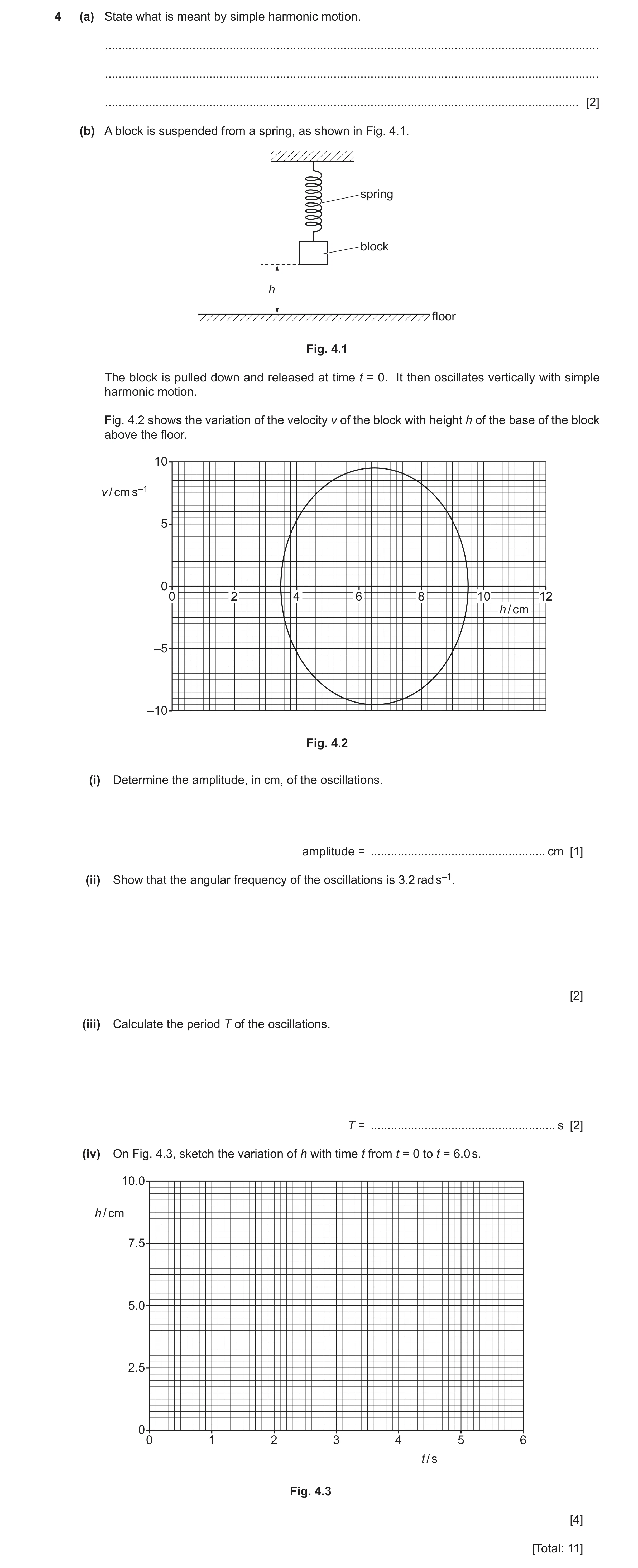 Question 48: (a) State what is meant by simple harmonic motion. ........................................................................................…