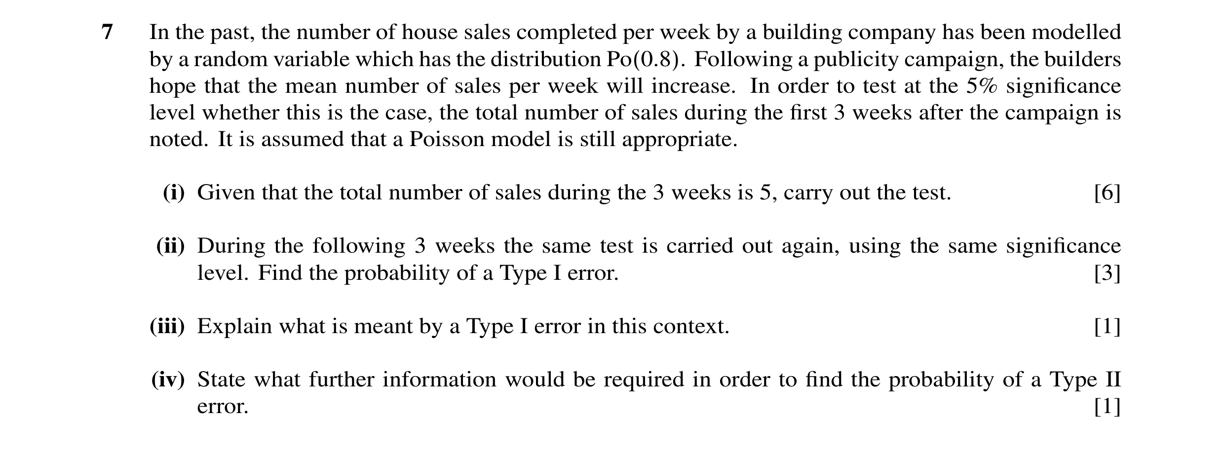 Question 5: In the past, the number of house sales completed per week by a building company has been modelled by a random variable which has the distri…