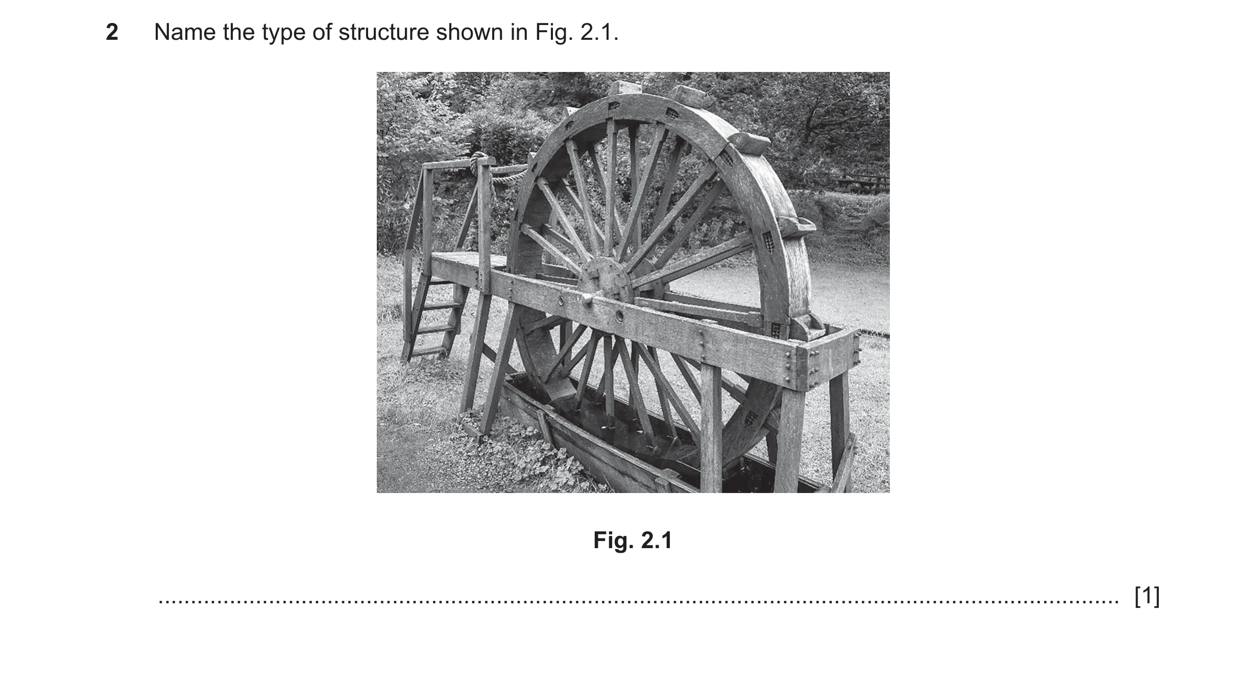 Question 145: Name the type of structure shown in Fig. 2.1. Fig. 2.1 ....................................................................................…