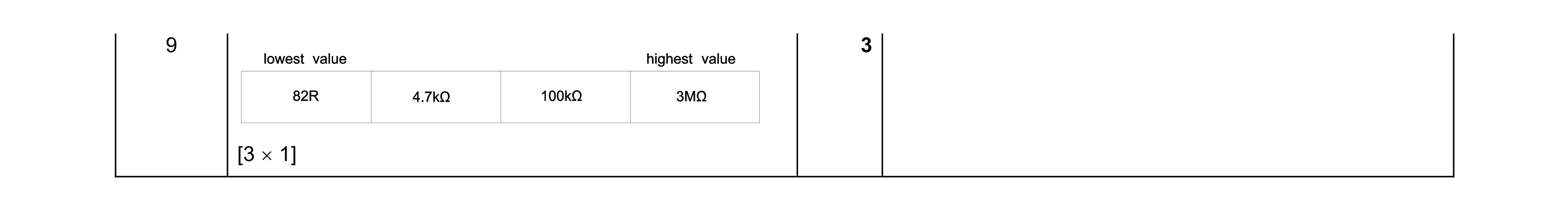 Mark scheme for question 161