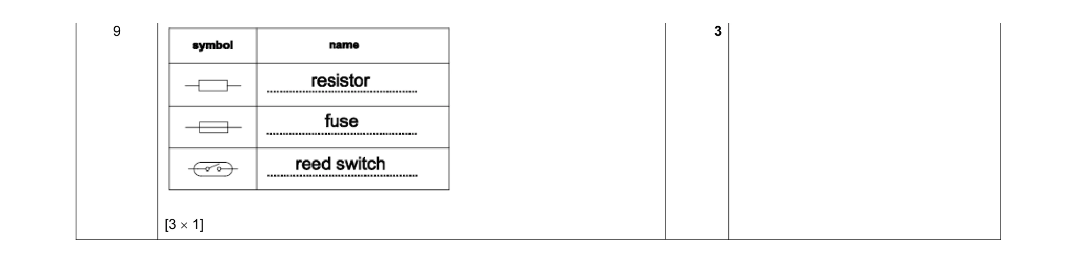 Mark scheme for question 119