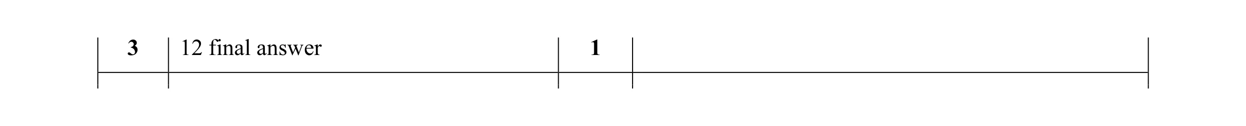 Mark scheme for question 5