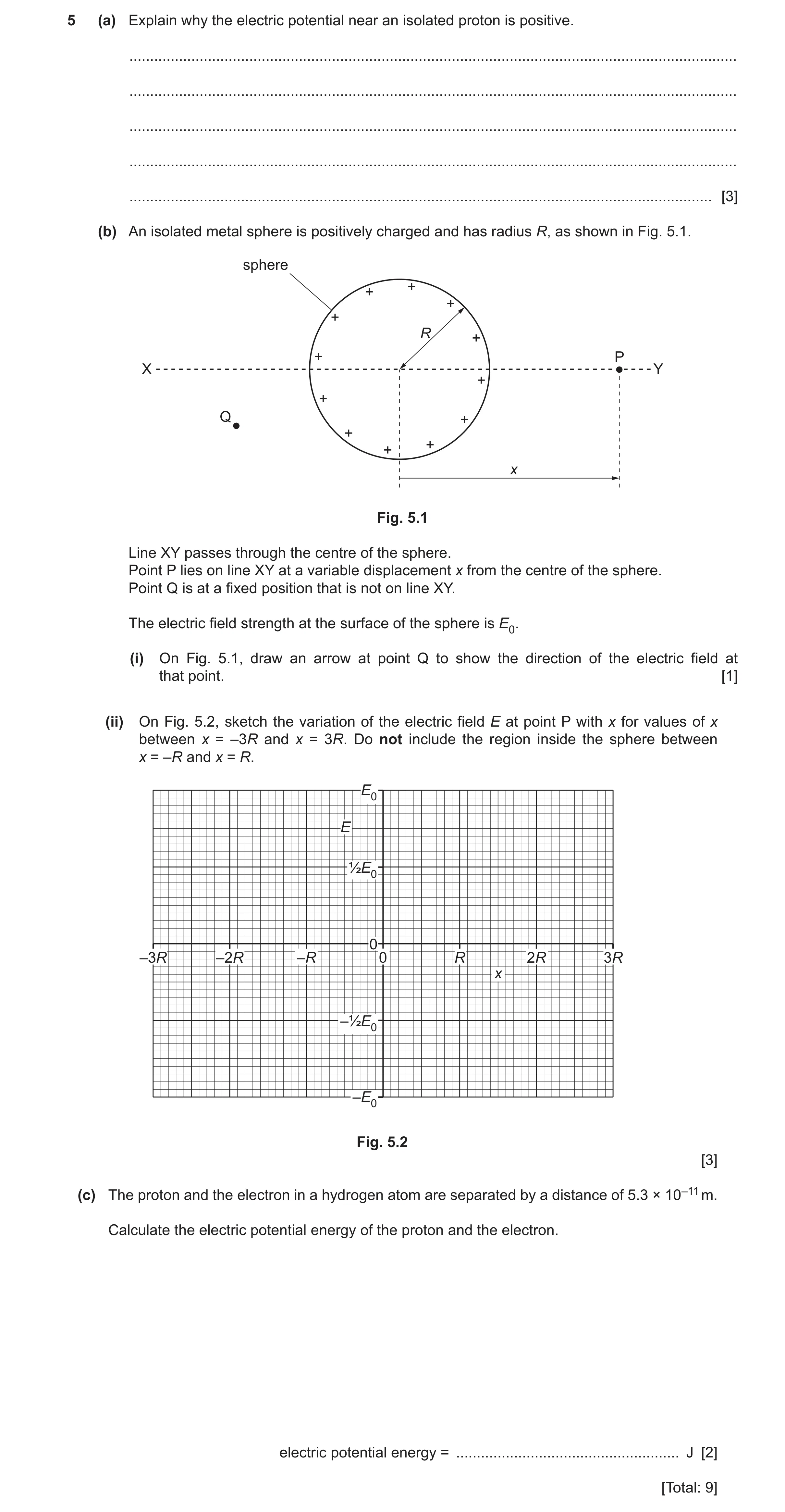 Question 30: (a) Explain why the electric potential near an isolated proton is positive. ...............................................................…