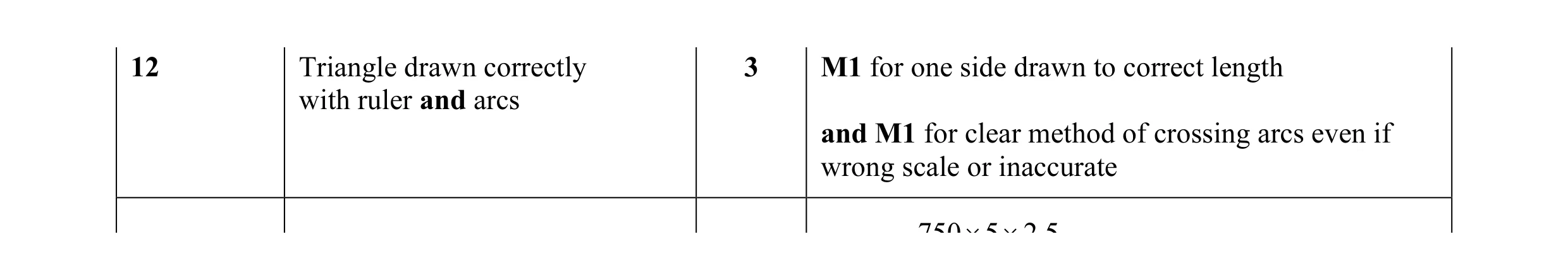 Mark scheme for question 6