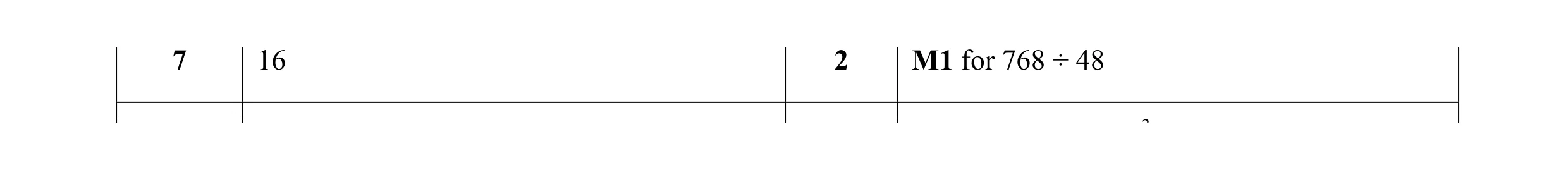 Mark scheme for question 26