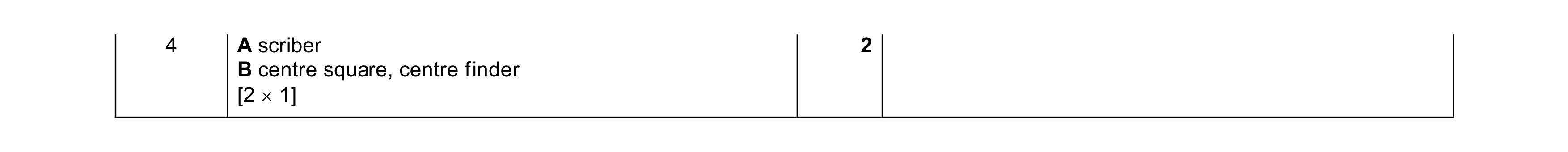 Mark scheme for question 78
