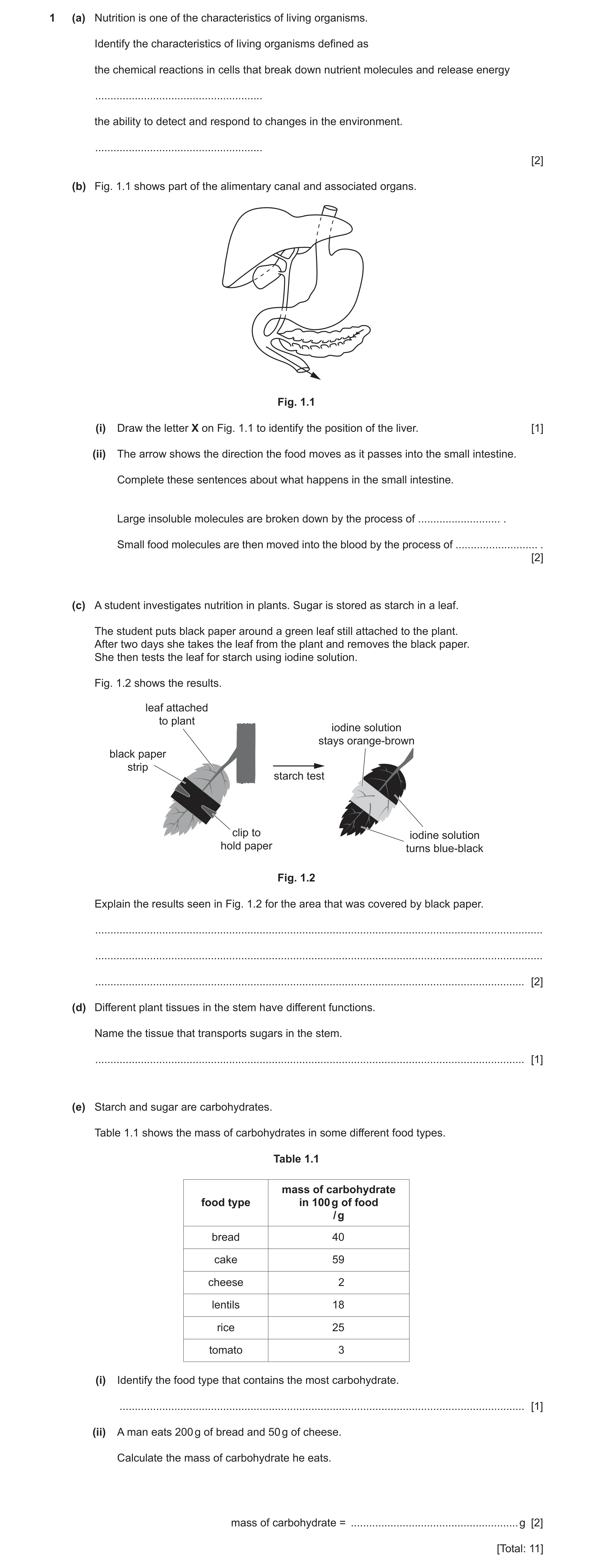 Question 8: (a) Nutrition is one of the characteristics of living organisms. Identify the characteristics of living organisms defined as the chemical r…