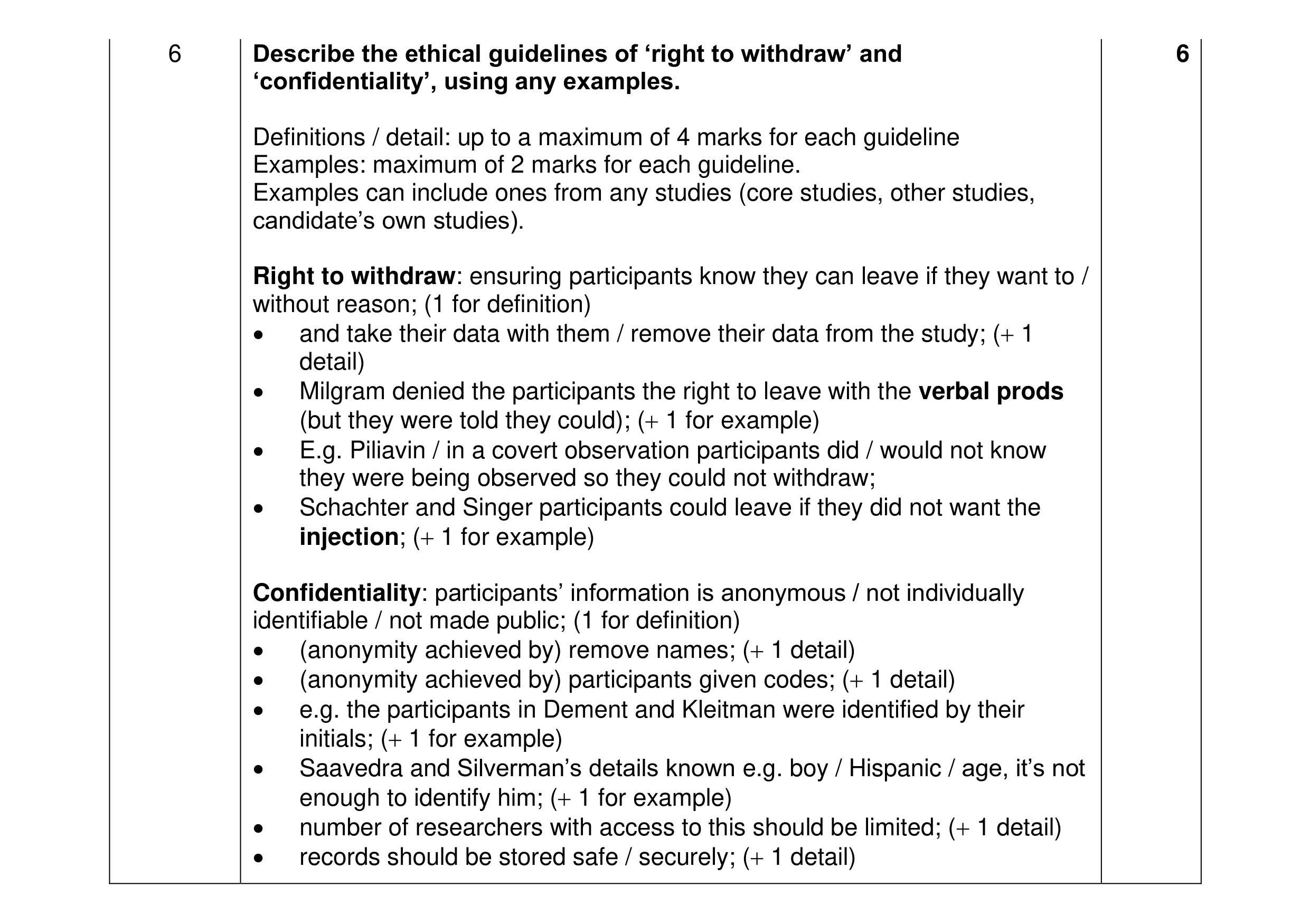 Mark scheme for question 355
