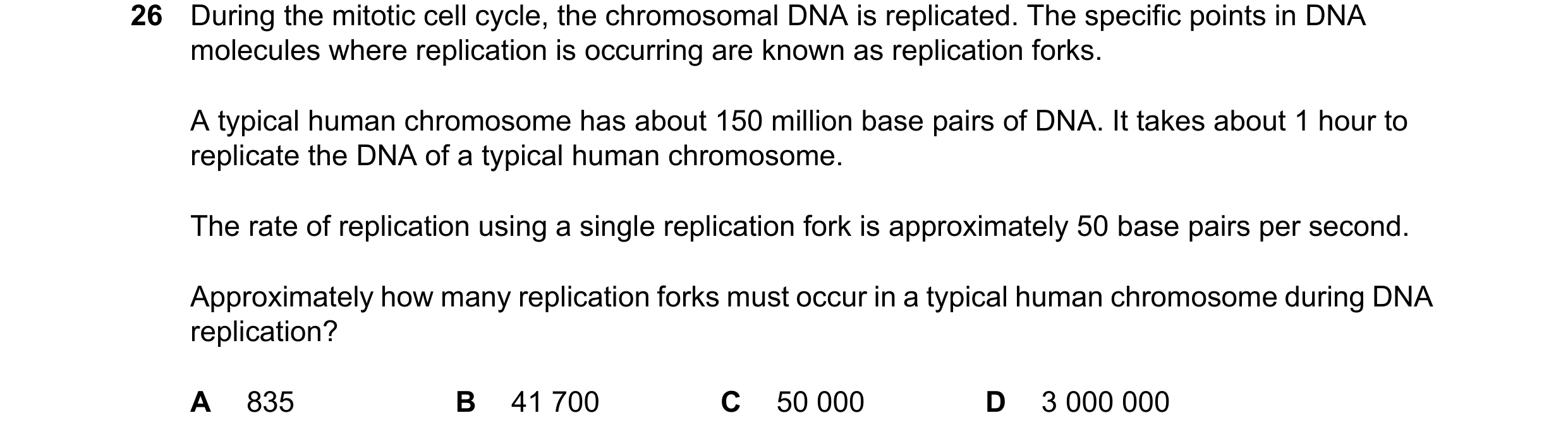 Question 210: During the mitotic cell cycle, the chromosomal DNA is replicated. The specific points in DNA molecules where replication is occurring are k…