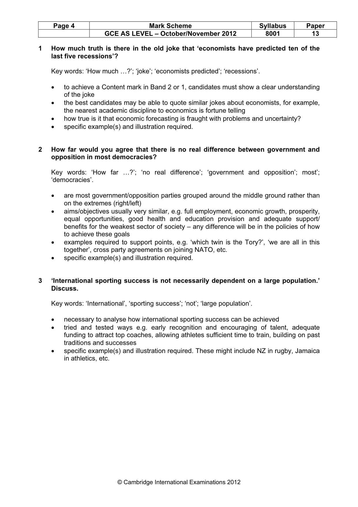 Mark scheme, page 4 of 7