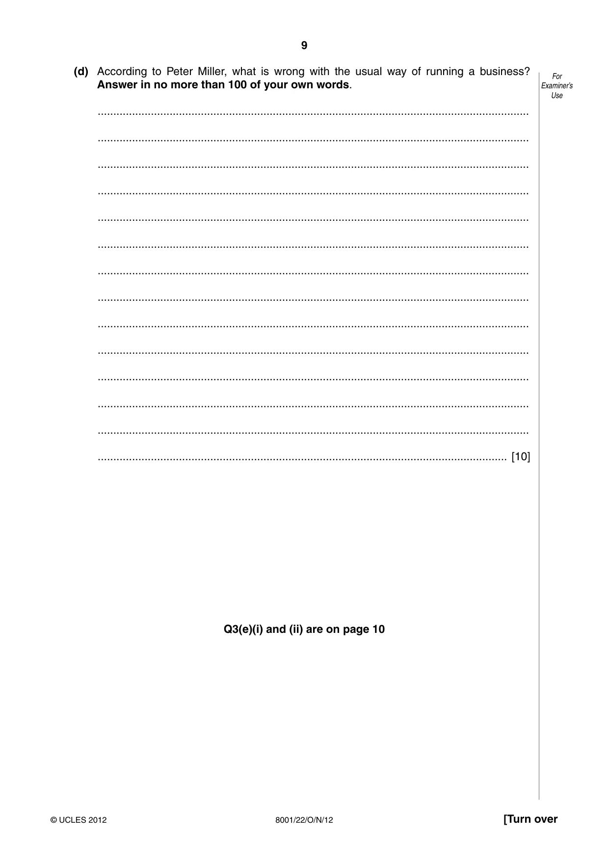 Cambridge A Level General Paper (AS Level only) 8001 2012 Oct/Nov Paper 2 · Variant 2 question paper, page 9 of 12