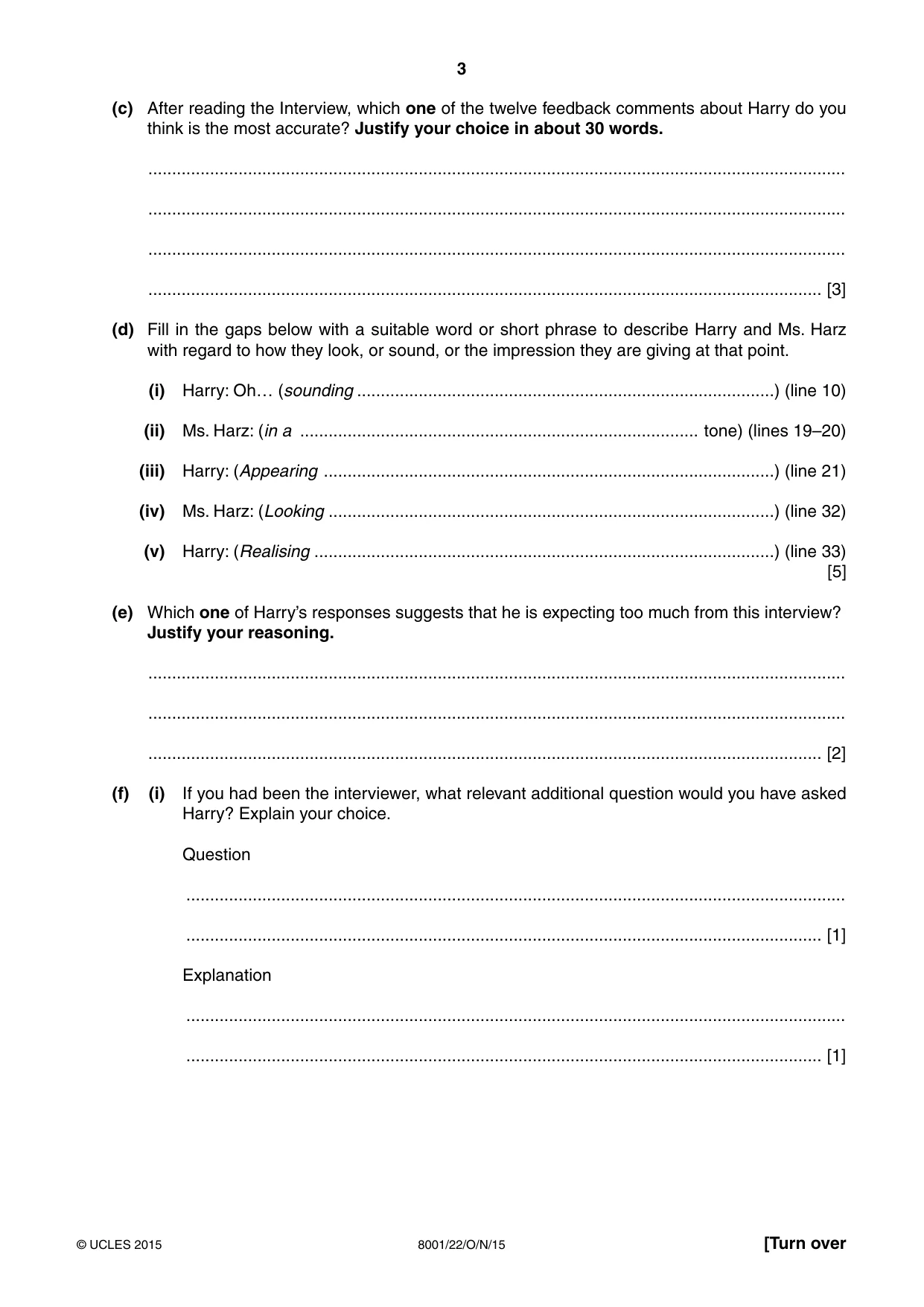 Cambridge A Level General Paper (AS Level only) 8001 2015 Oct/Nov Paper 2 · Variant 2 question paper, page 3 of 12