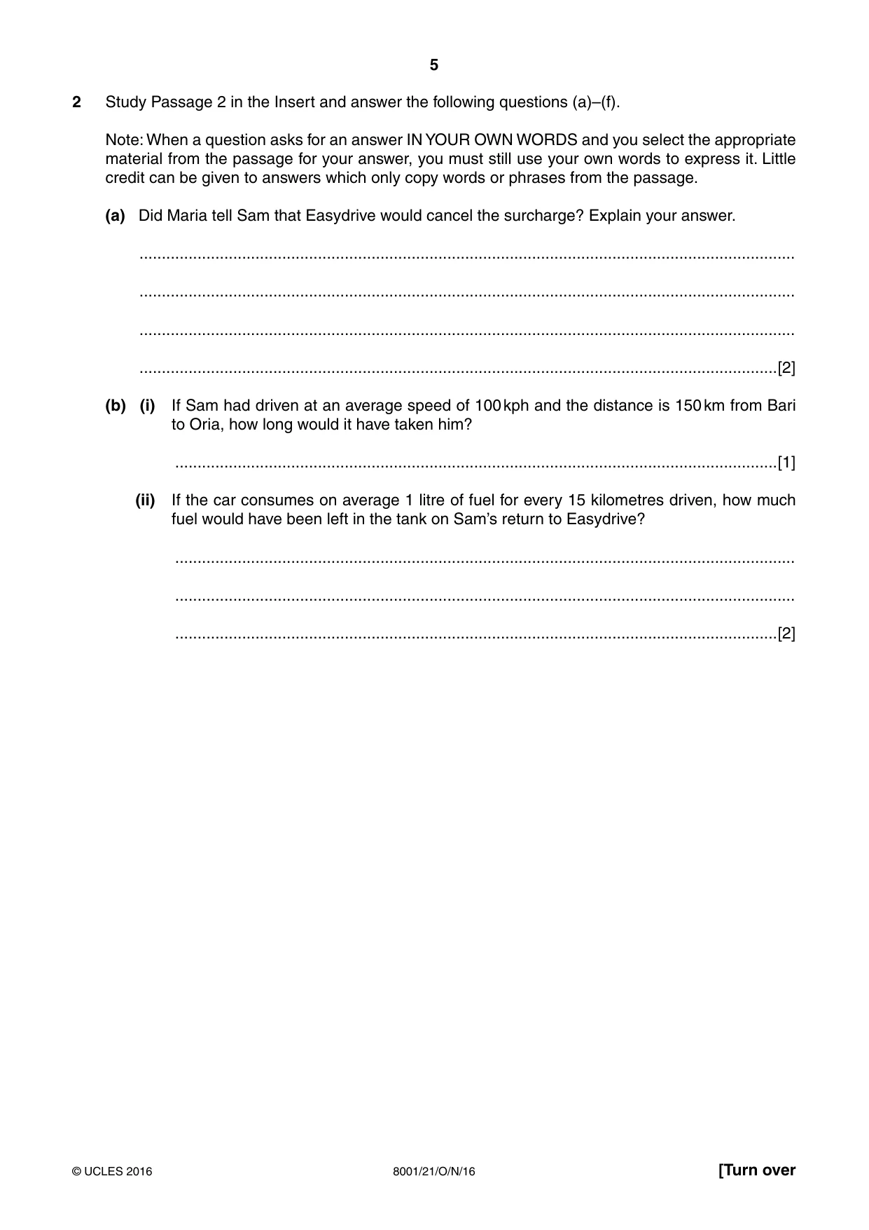 Cambridge A Level General Paper (AS Level only) 8001 2016 Oct/Nov Paper 2 · Variant 1 question paper, page 5 of 12