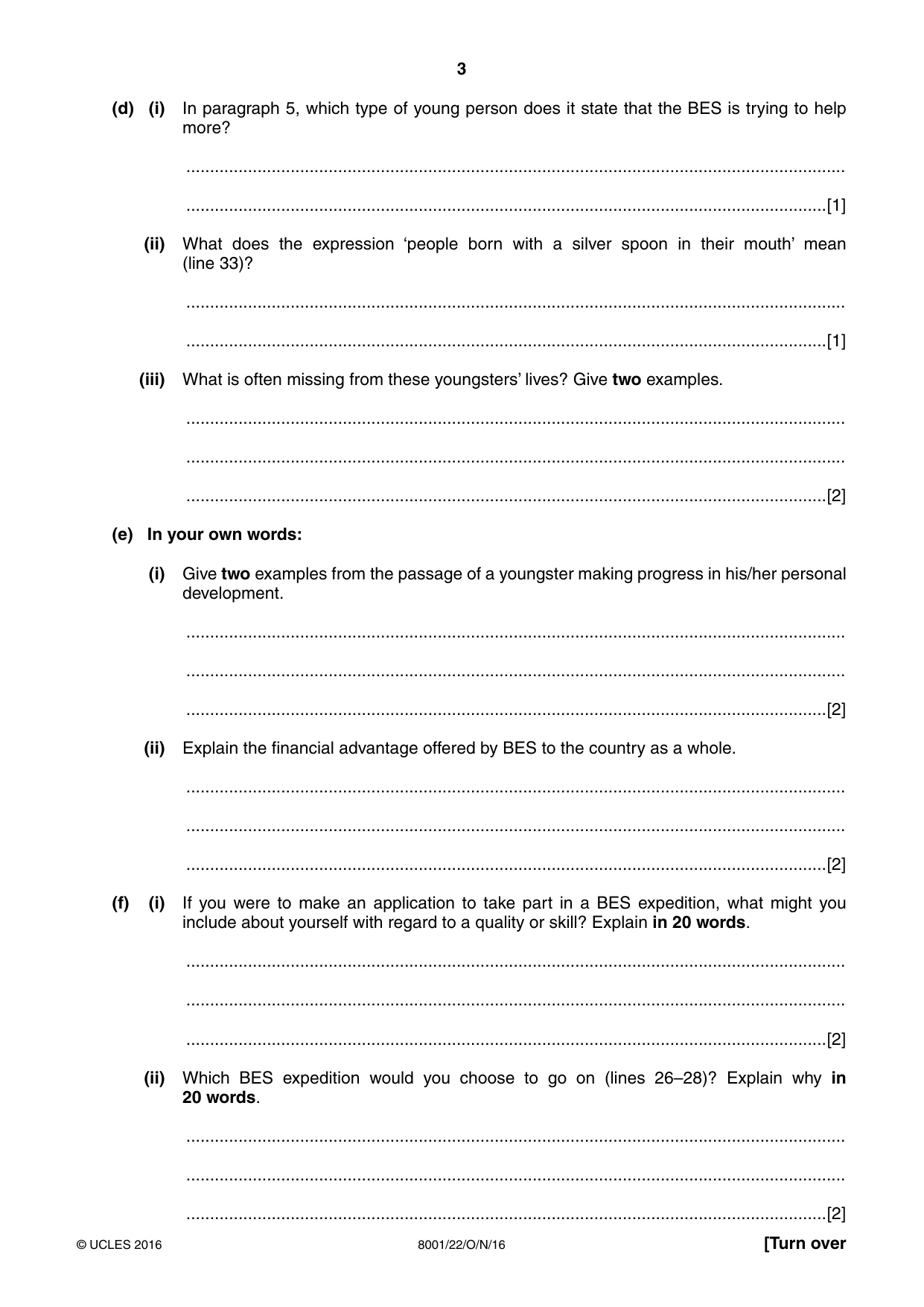 Cambridge A Level General Paper (AS Level only) 8001 2016 Oct/Nov Paper 2 · Variant 2 question paper, page 3 of 12