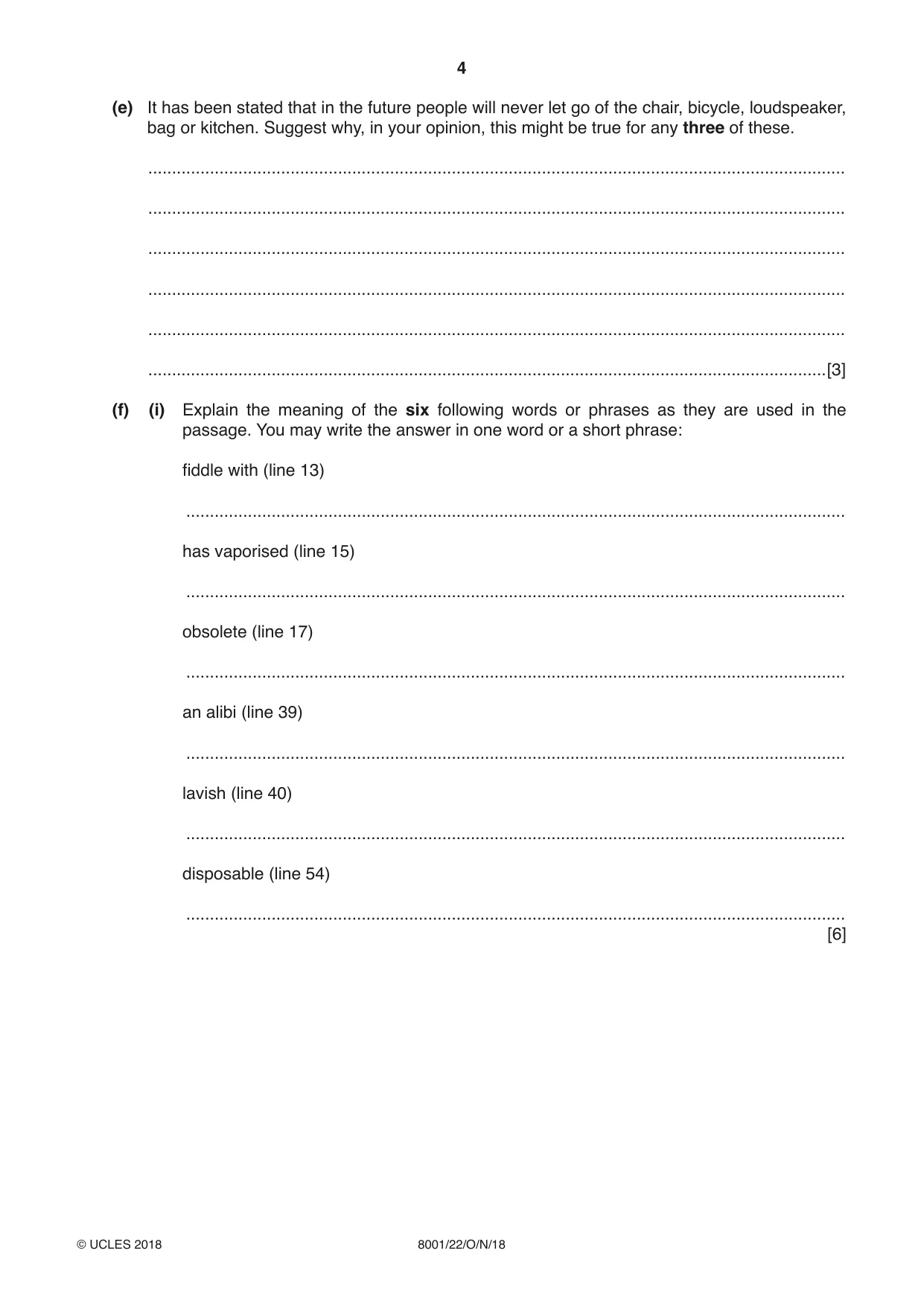 Cambridge A Level General Paper (AS Level only) 8001 2018 Oct/Nov Paper 2 · Variant 2 question paper, page 4 of 12