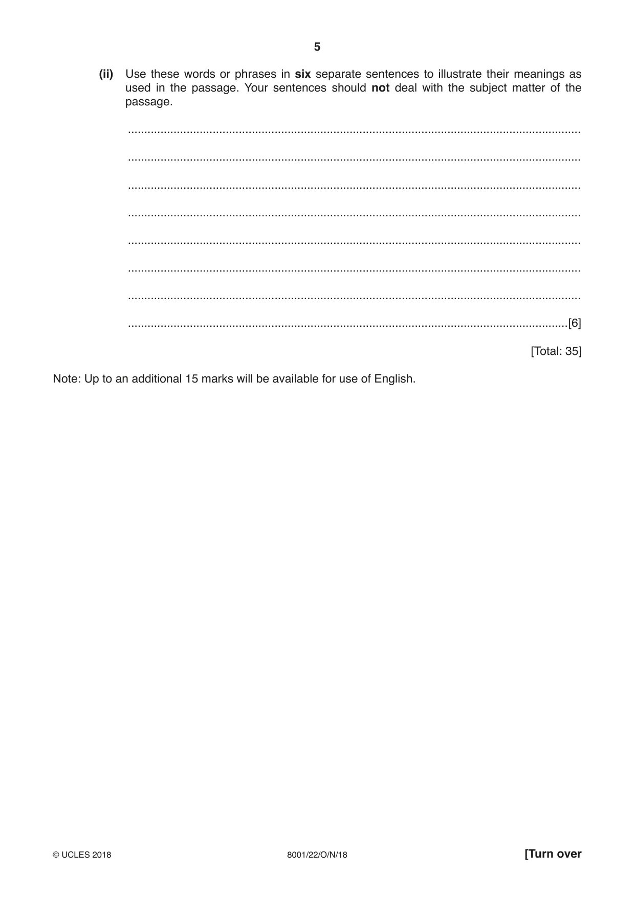 Cambridge A Level General Paper (AS Level only) 8001 2018 Oct/Nov Paper 2 · Variant 2 question paper, page 5 of 12