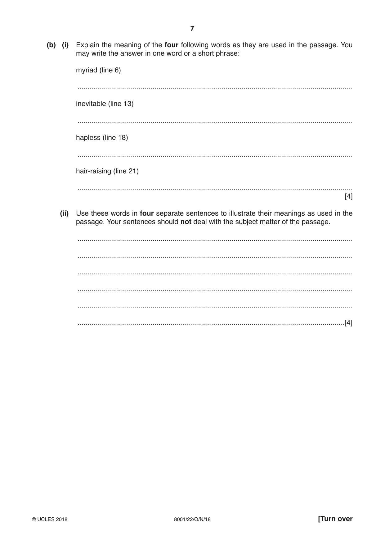 Cambridge A Level General Paper (AS Level only) 8001 2018 Oct/Nov Paper 2 · Variant 2 question paper, page 7 of 12
