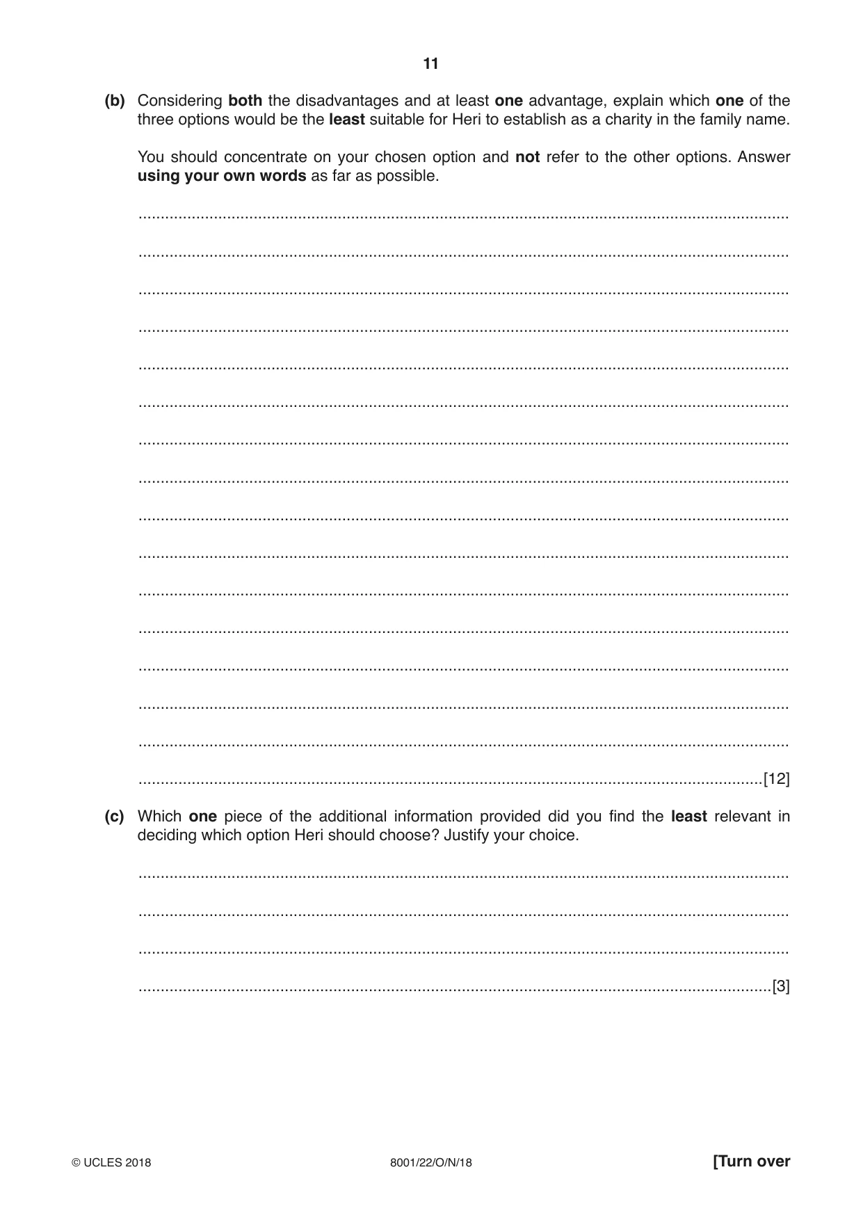 Cambridge A Level General Paper (AS Level only) 8001 2018 Oct/Nov Paper 2 · Variant 2 question paper, page 11 of 12