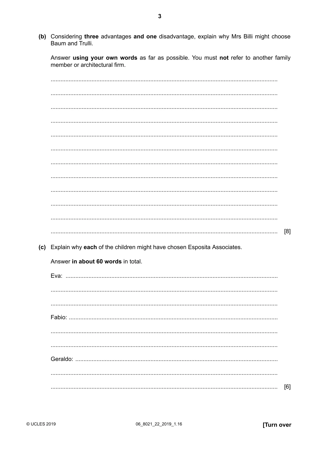 Cambridge A Level English General Paper 8021 2019 May/June Paper 2 · Variant 2 question paper, page 3 of 8