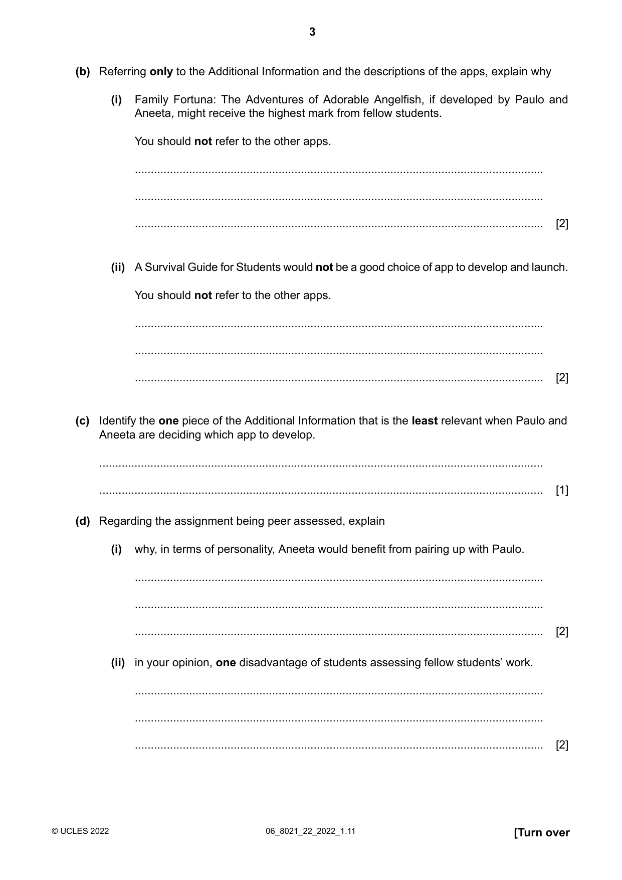 Cambridge A Level English General Paper 8021 2022 May/June Paper 2 · Variant 2 question paper, page 3 of 8