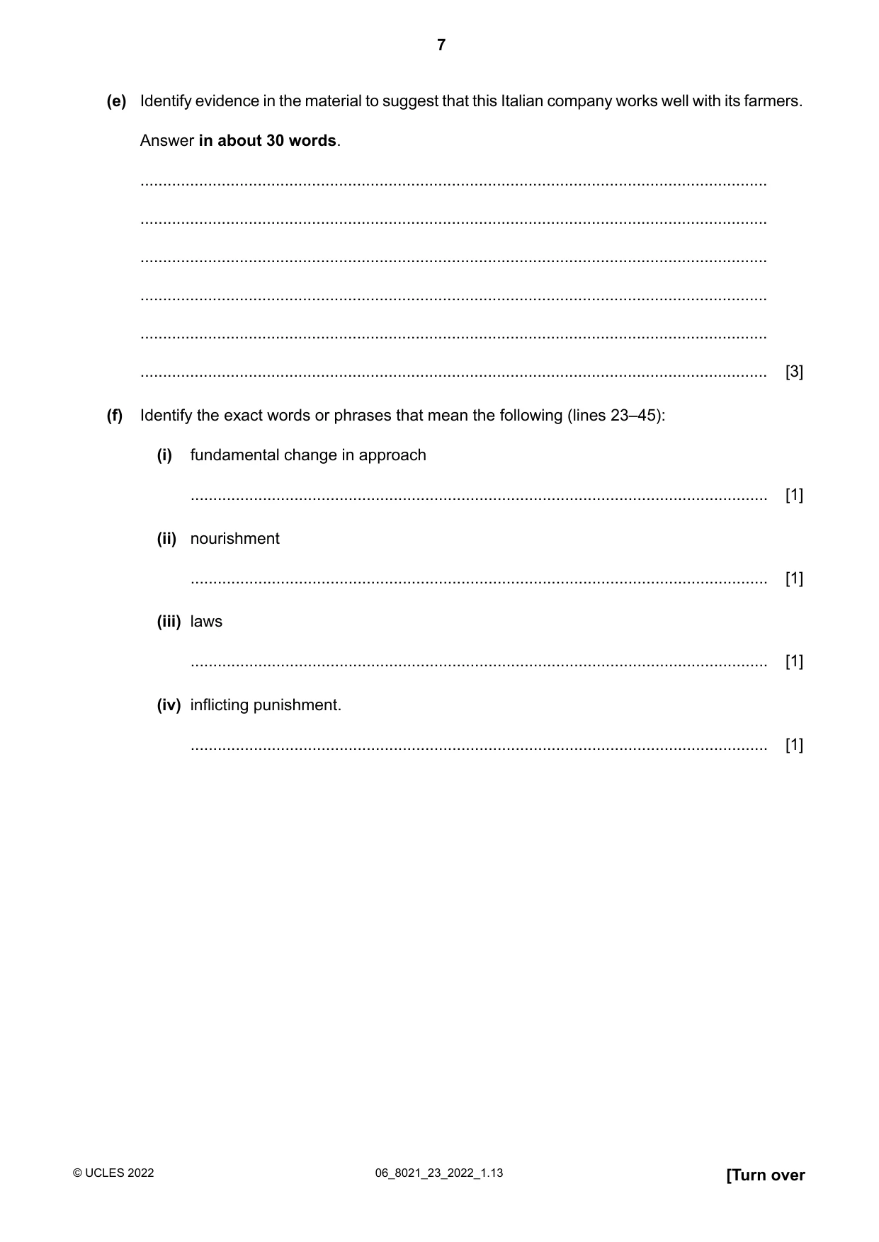 Cambridge A Level English General Paper 8021 2022 May/June Paper 2 · Variant 3 question paper, page 7 of 8