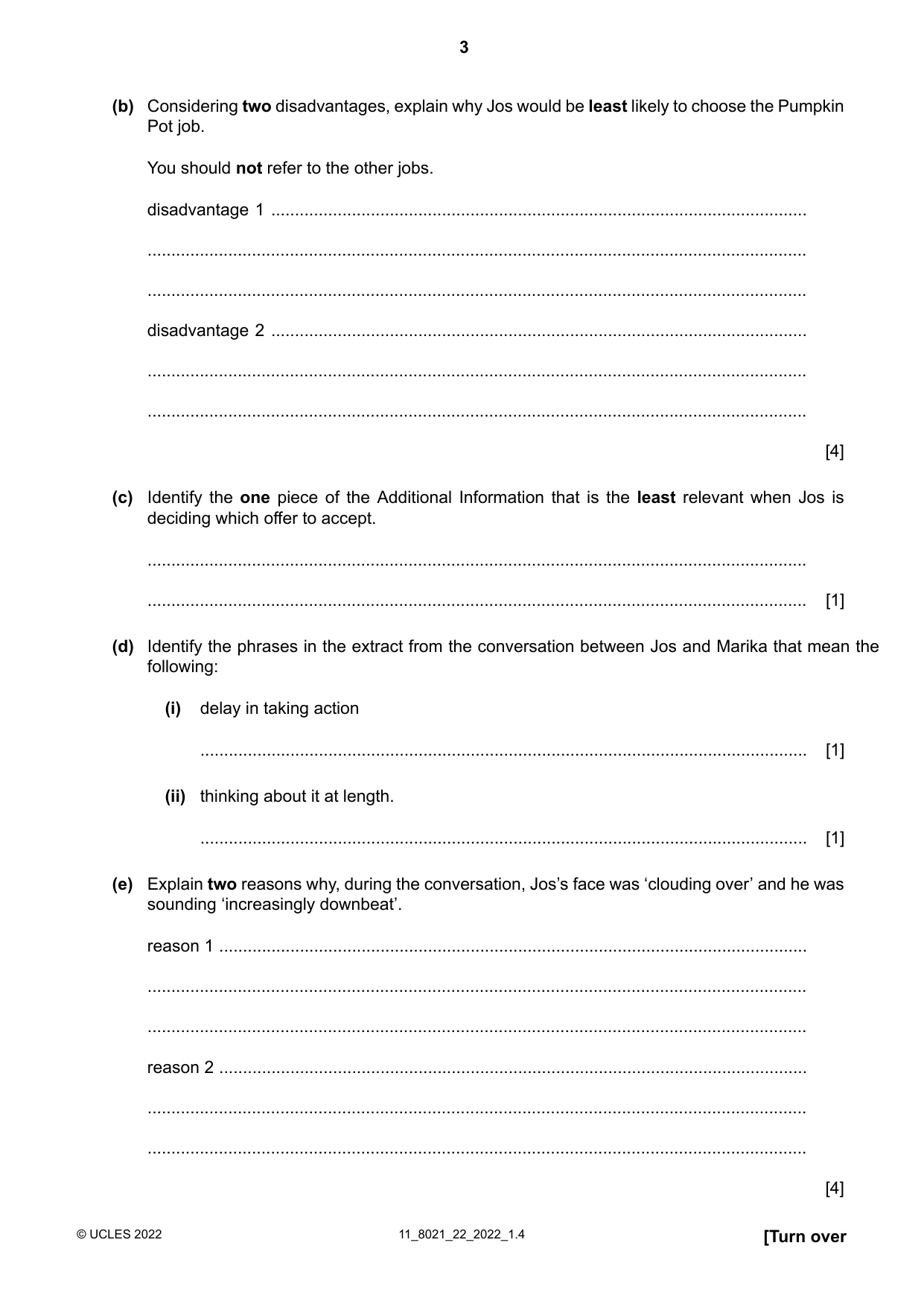 Cambridge A Level English General Paper 8021 2022 Oct/Nov Paper 2 · Variant 2 question paper, page 3 of 8