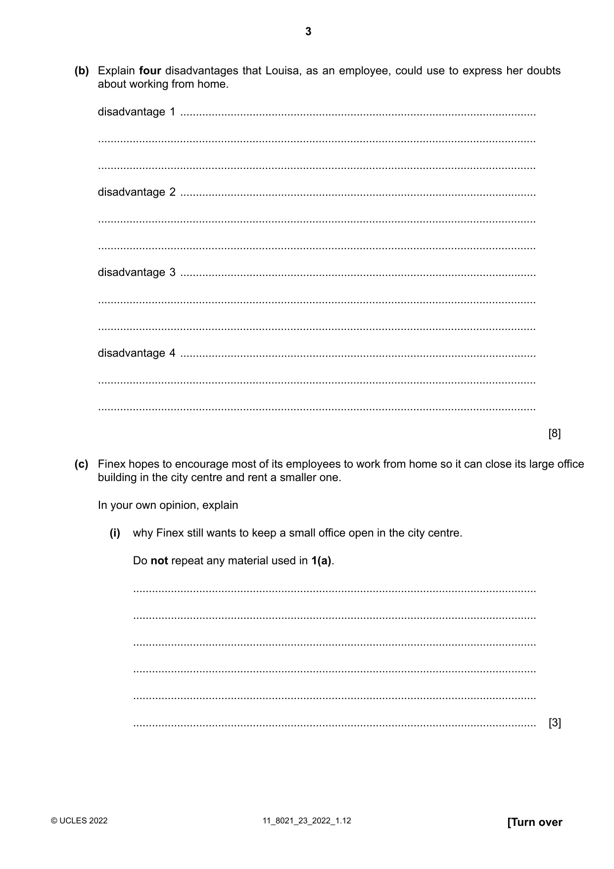 Cambridge A Level English General Paper 8021 2022 Oct/Nov Paper 2 · Variant 3 question paper, page 3 of 8