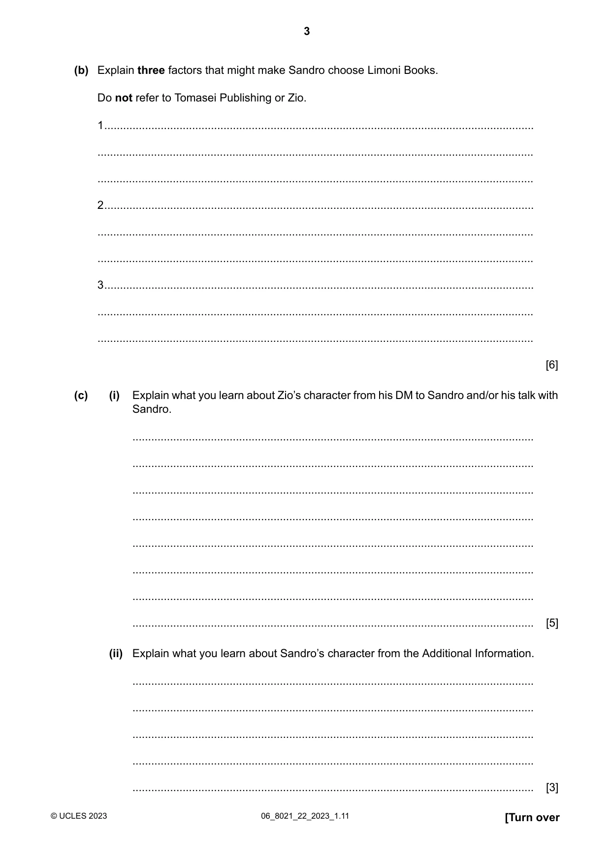 Cambridge A Level English General Paper 8021 2023 May/June Paper 2 · Variant 2 question paper, page 3 of 8