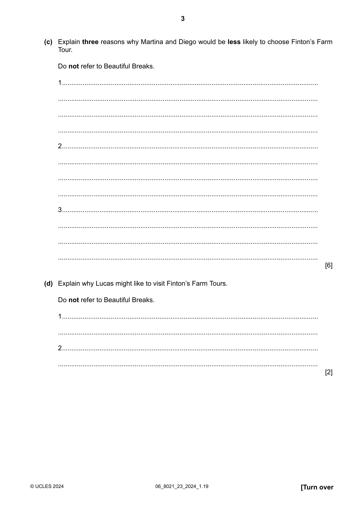 Cambridge A Level English General Paper 8021 2024 May/June Paper 2 · Variant 3 question paper, page 3 of 8