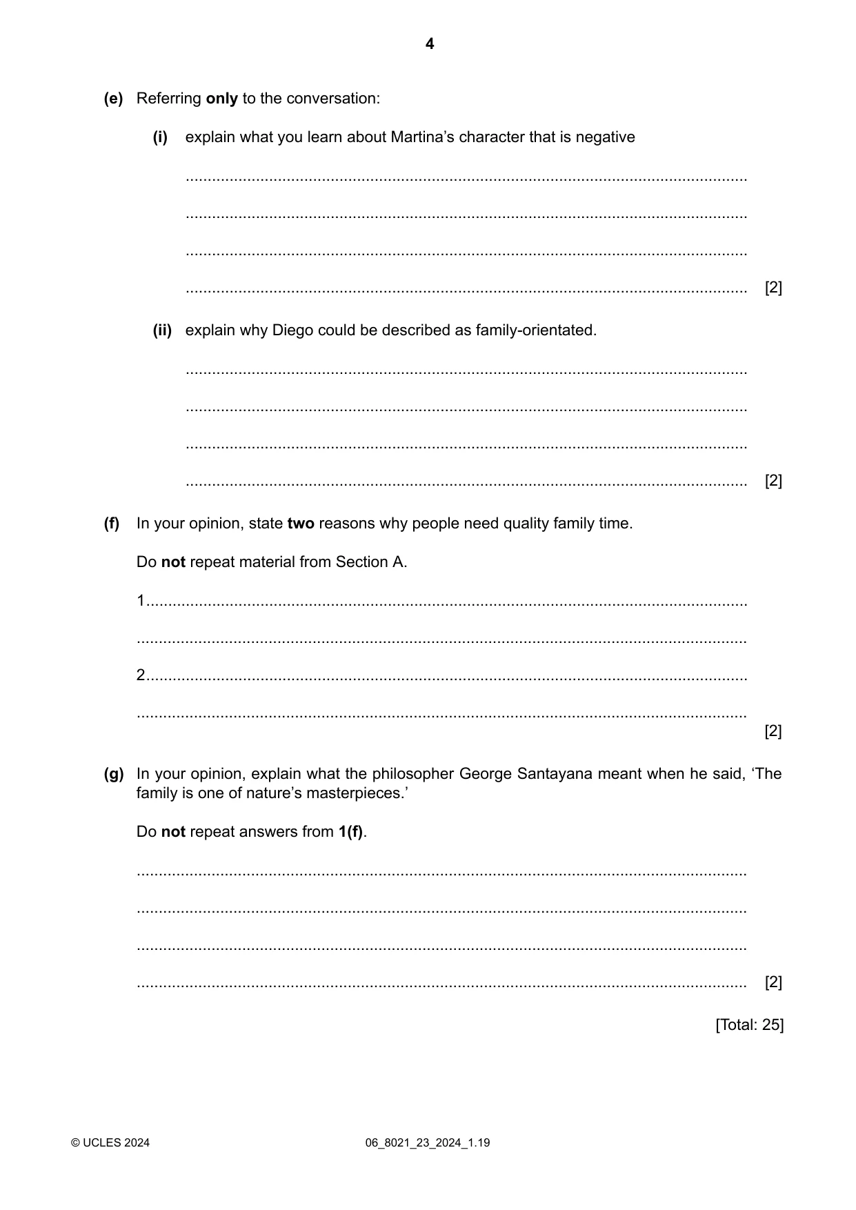 Cambridge A Level English General Paper 8021 2024 May/June Paper 2 · Variant 3 question paper, page 4 of 8
