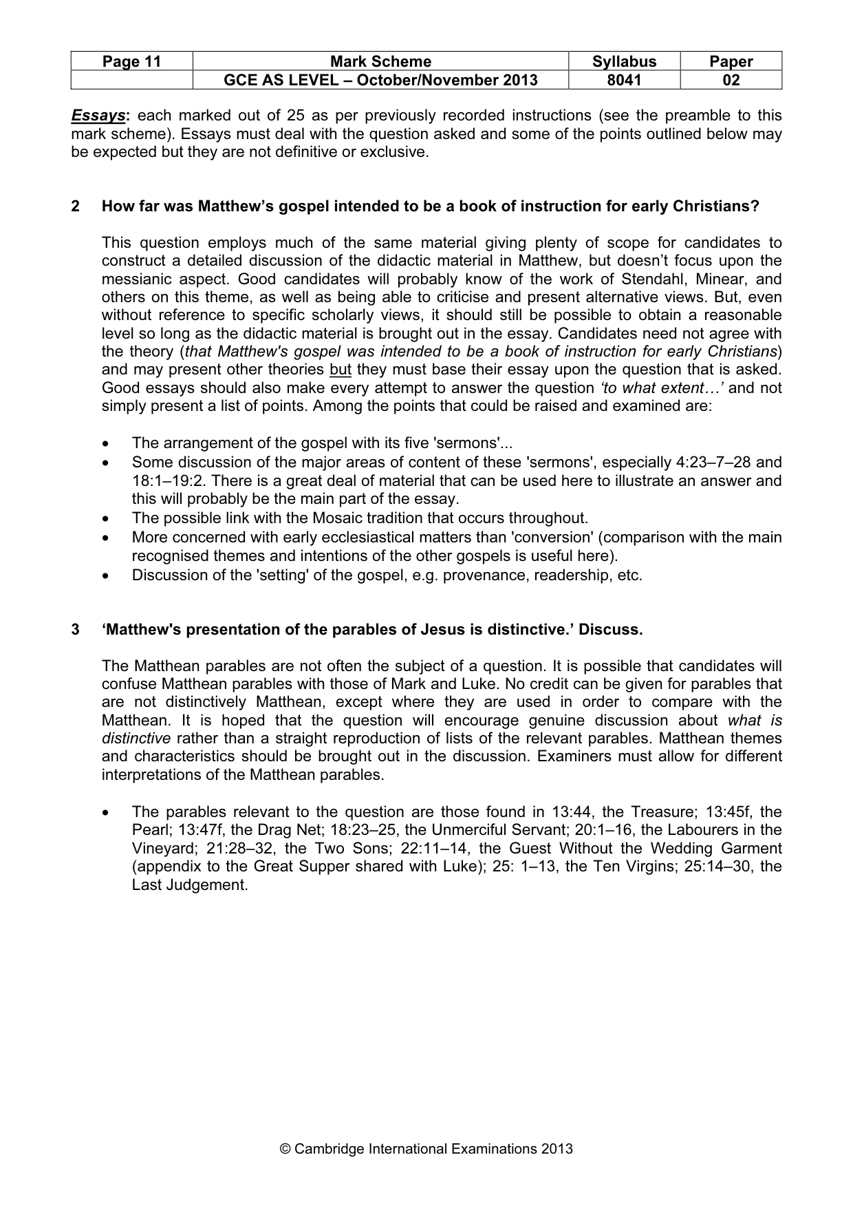 Mark scheme, page 11 of 17