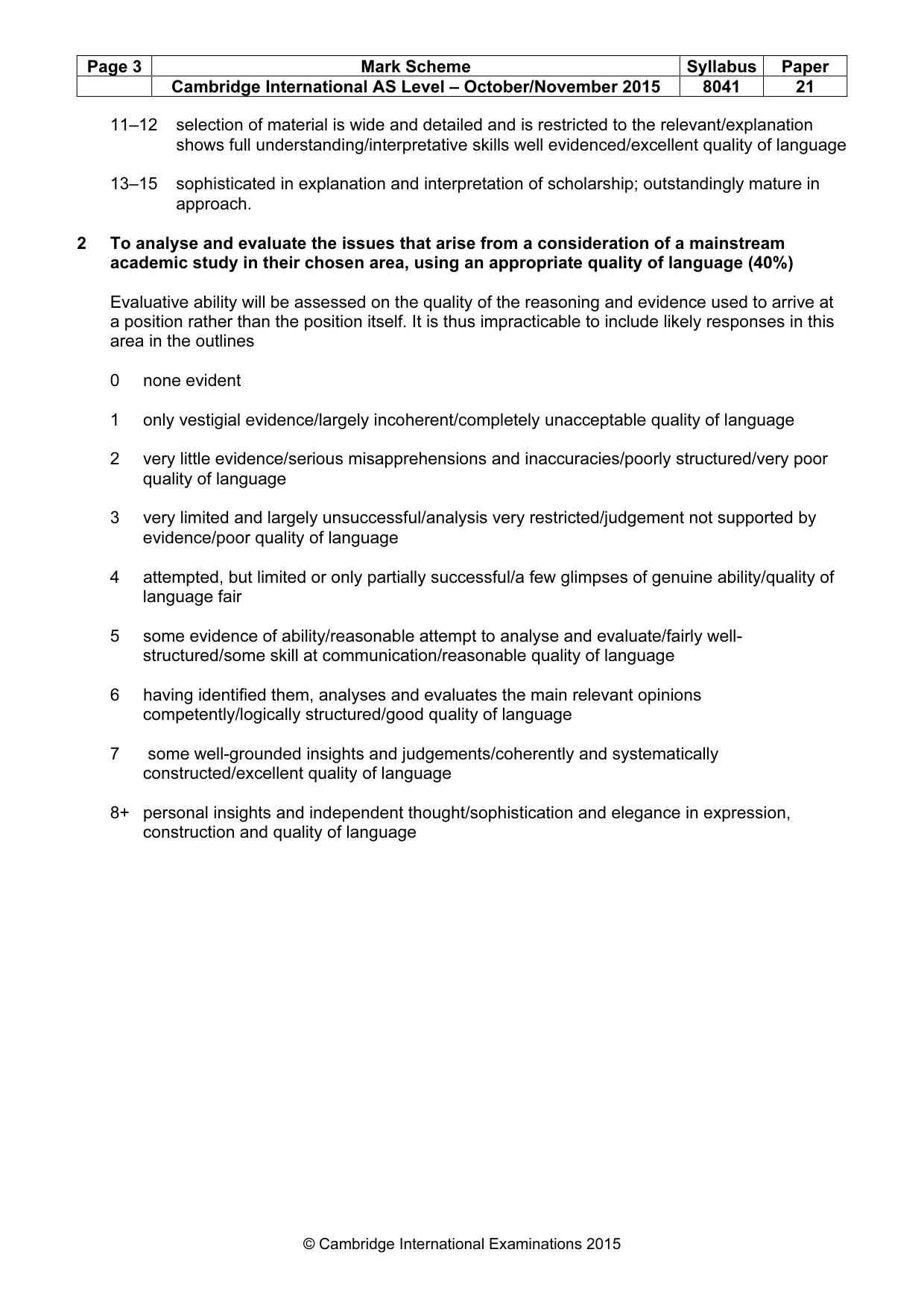 Mark scheme, page 3 of 12