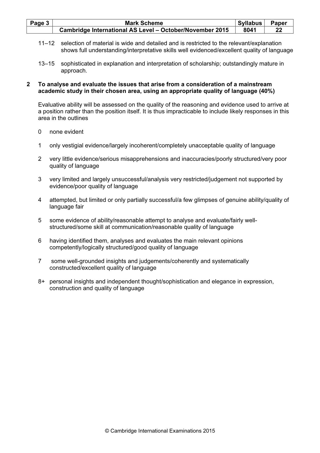 Mark scheme, page 3 of 12